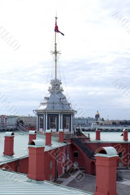 Tower and flag