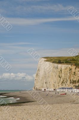 Chalk cliffs in Normandy