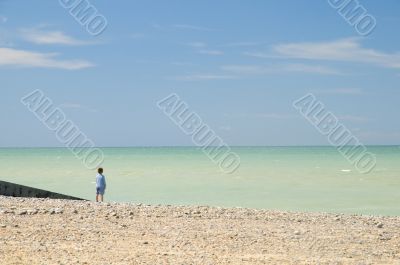 child at the beach