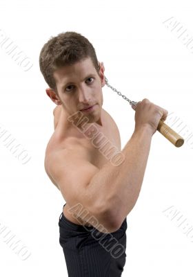 close up of martial art man