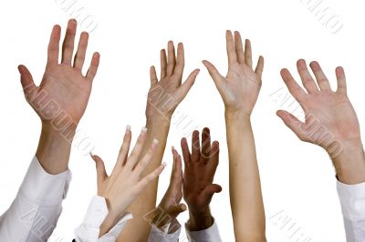 waving hands