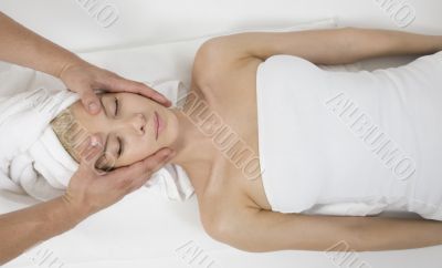 relaxing lady