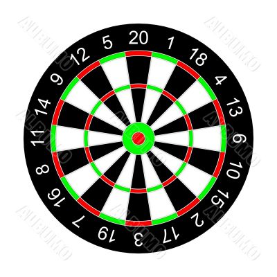 Darts on a white background. Isolated 3D image