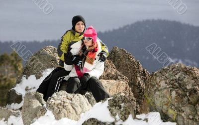 Winter couple