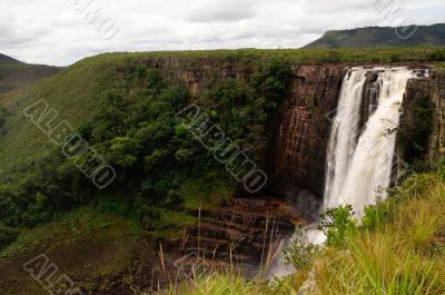 Salto Aponwao in Gran Sabana, Venezuela