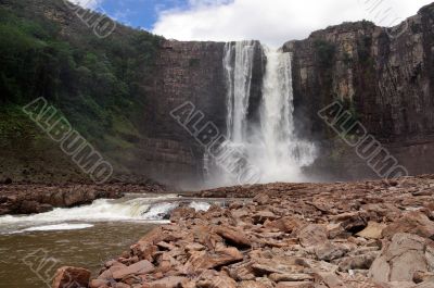 Waterfall Aponwao in Gran Sabana, Venezuela