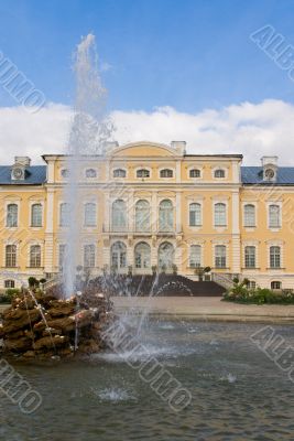 Palace with fountain