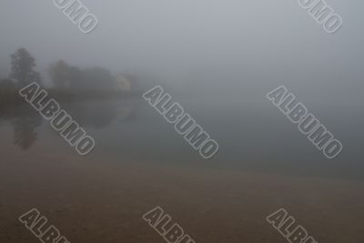 Fog over the lake