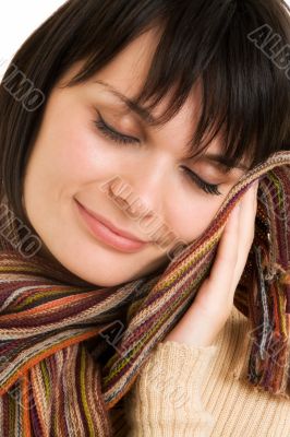 woman with scarf