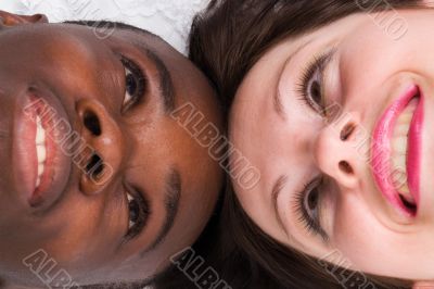Black man and white woman