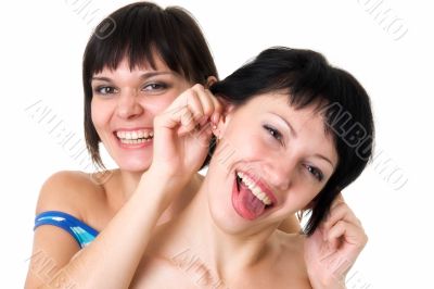 happy young women