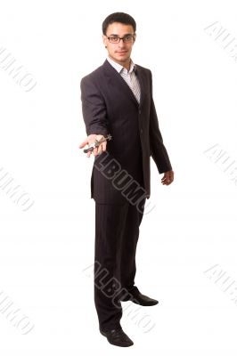 businessman with keys