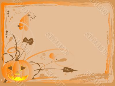 Background with pumpkin