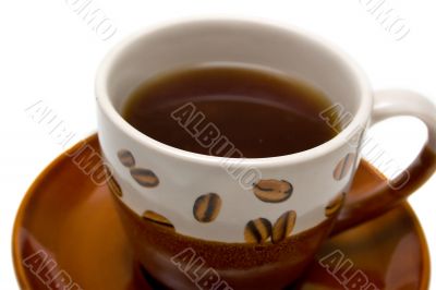Cup with hot tea
