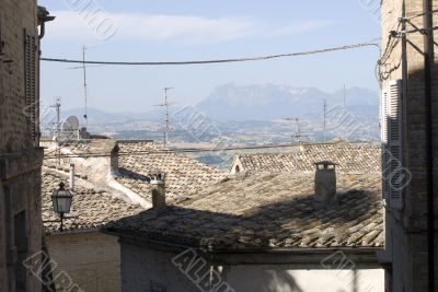 Fermo - Roofs and landscape