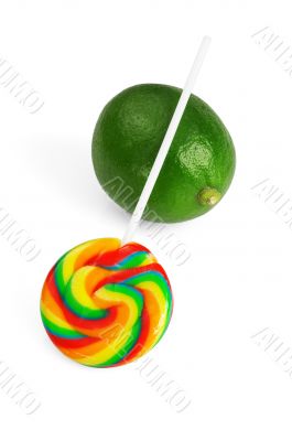 lollipop and lime