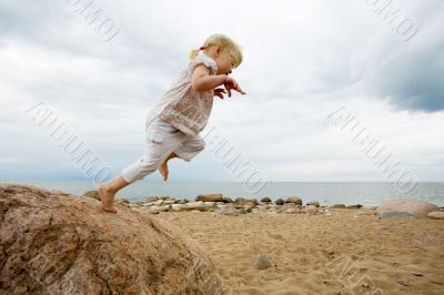 Jumping girl