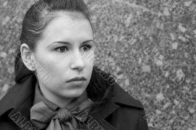 attractive brunet woman