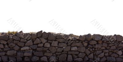 Isolated stone wall