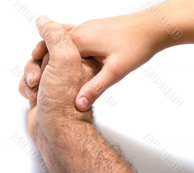 two hands