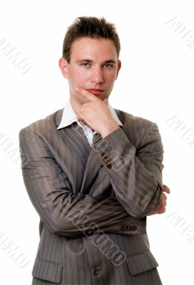 Portrait of the serious business man