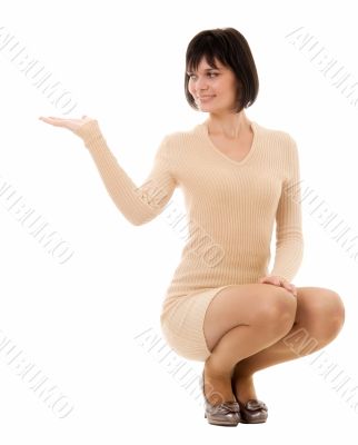 sitting woman
