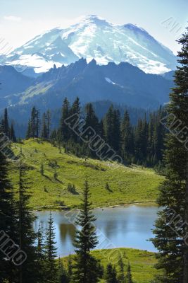 Small mountain lake