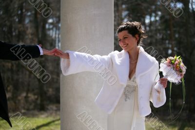 Newly-married couple