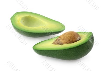 avocado cut in half