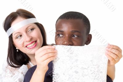 Black man and white woman