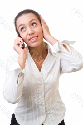 woman with mobile phone