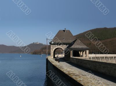 Dam of german lake Edersee