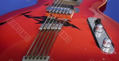 red guitar
