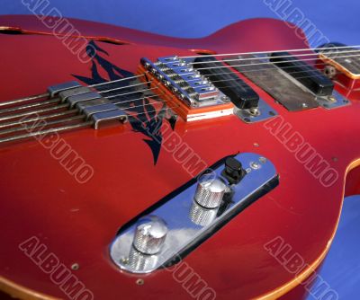 red guitar