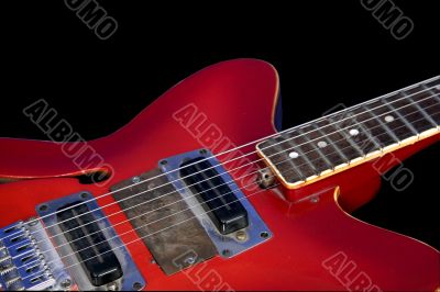 red guitar