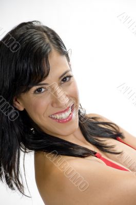 pretty happy woman posing