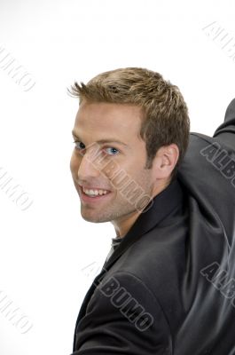 portrait of young male model