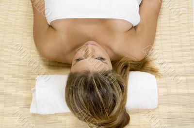 portrait of blonde female