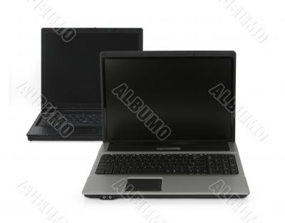 two notebooks on white
