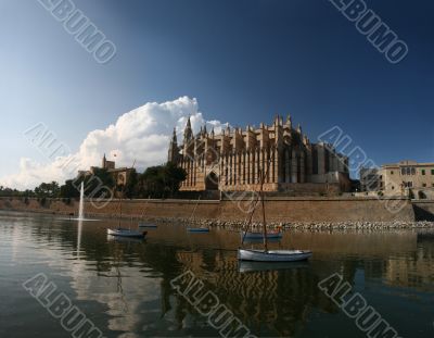 Cathedral La Seu in Palma de Mallorca, Spain