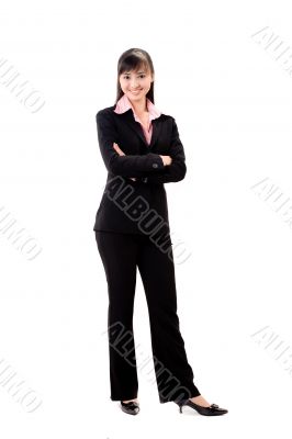 smiling female executive