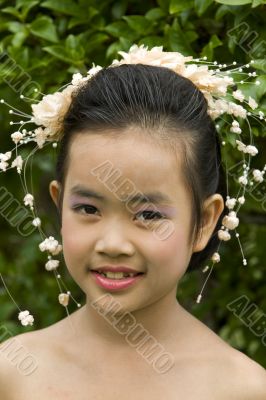 Portrait of girl from Thailand