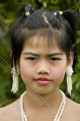 Portrait of girl from Thailand