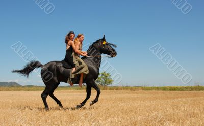 riding woman