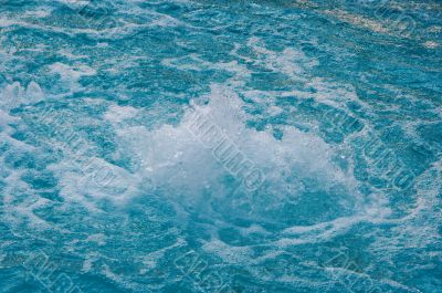 textured rippled deep blue water surface