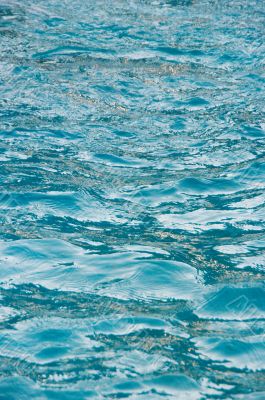 textured rippled deep blue water surface