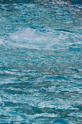textured rippled deep blue water surface