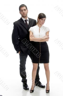 full pose of young couple