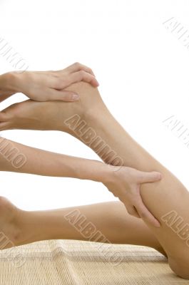 beautician doing pedicure