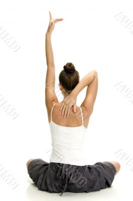 woman in yoga pose